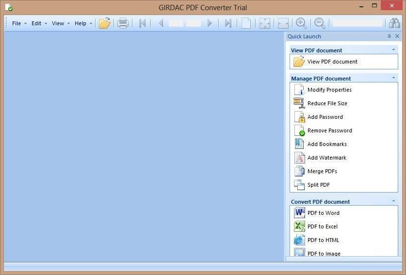 GIRDAC PDF Converter 21.1 : Main Interface