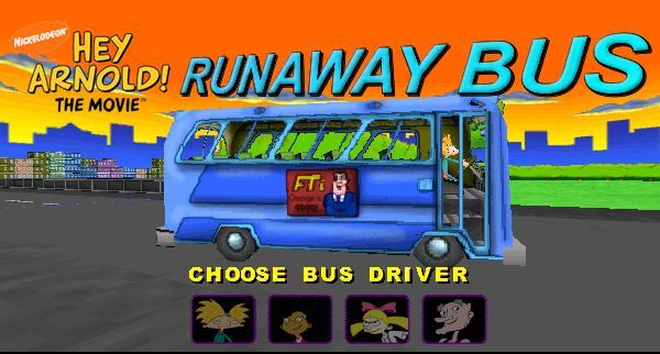 Hey Arnold! Runaway Bus : Select a character