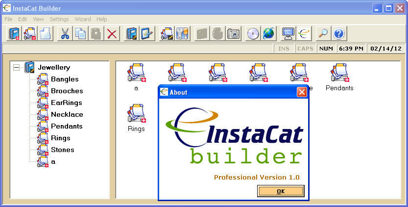 InstaCat Builder 1.0 : Main Window