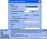 InternetFileSize 3.6 : Main Window