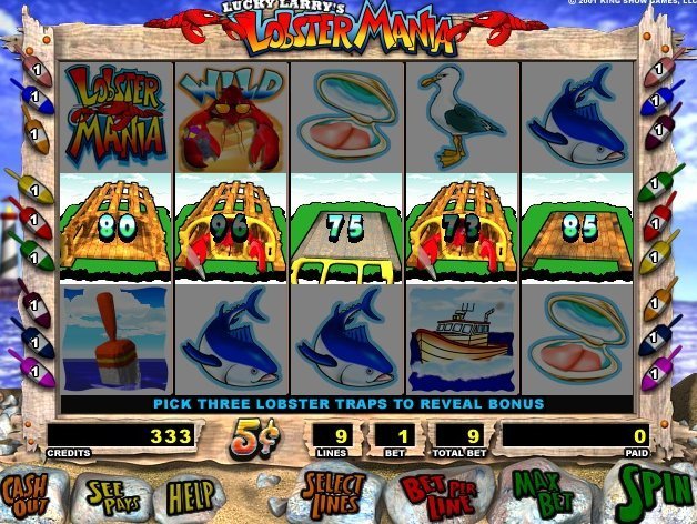 Masque IGT Slots Lucky Larry's Lobstermania : Main window