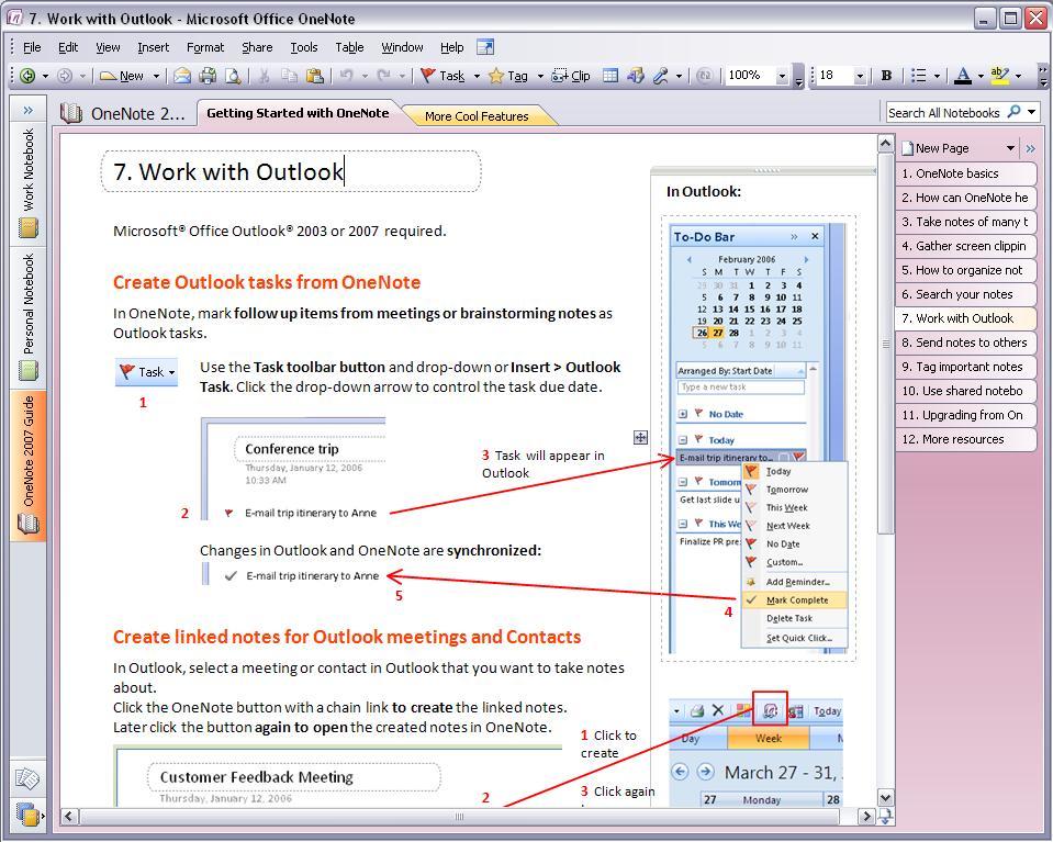 Microsoft Office OneNote 12.0 : How to setup outlook to work with OneNote