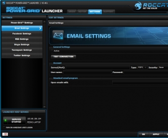 ROCCAT Power-Grid 0.4 : Email settings