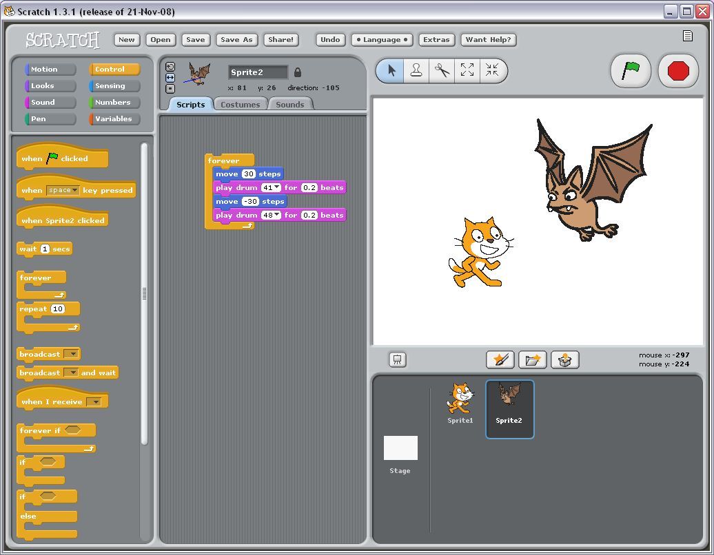 SCRATCH 1.3 : Main Window