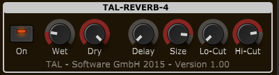 TAL-Reverb-4 1.0 : Main window