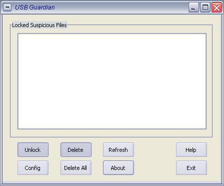 USB Guardian 2.8 : Main Screen