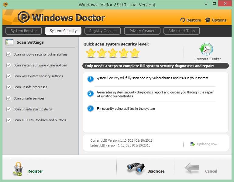 Windows Doctor 2.9 : System Security