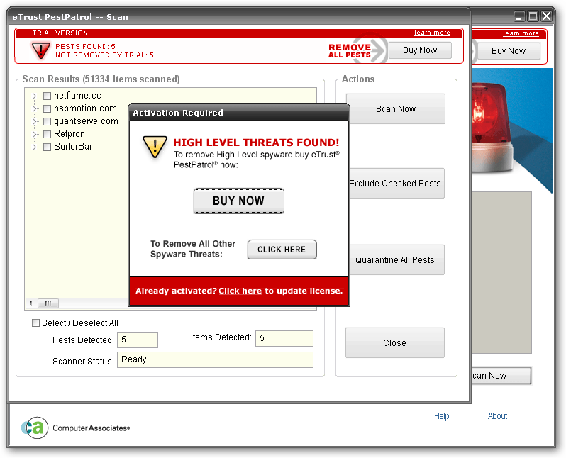 CA eTrust PestPatrol Anti-Spyware 8.0 Download (Free trial)