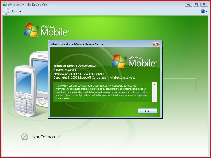 windows mobile phone devices 6 device manager