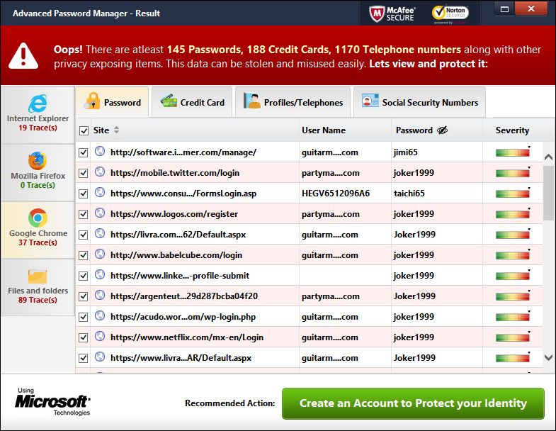 Advanced Password Manager 1.0 Download Free trial apm.exe