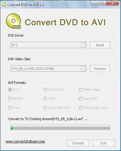 Indefinido Jarra Cuna Convert DVD to AVI 1.1 Download (Free) - ConvertDVDtoAVI.exe