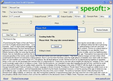 Creting a TTS Audio File