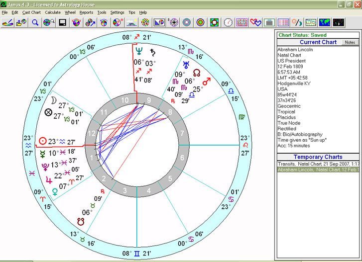 Portable Astrology Software . Janus 4.1