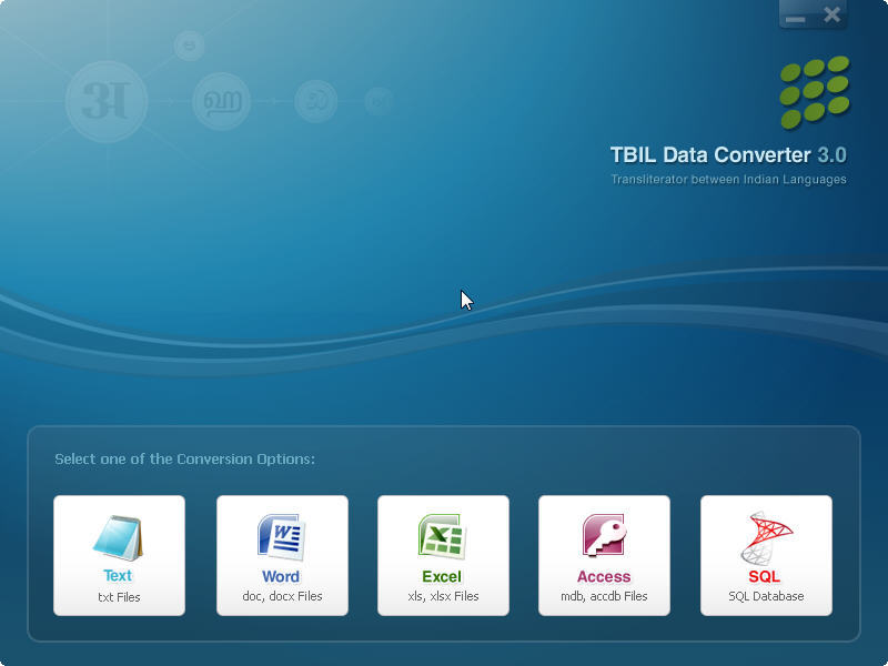 tbil data converter setup