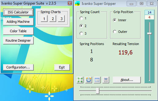 Ivanko Super Gripper Suite Download - It consists of the ISG calculator,  three charts