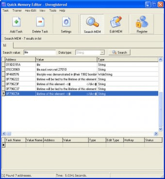 Serial Quick Memory Editor 5.7