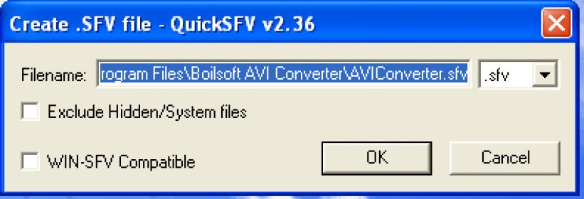 Невозможно выполнить файл quicksfv exe