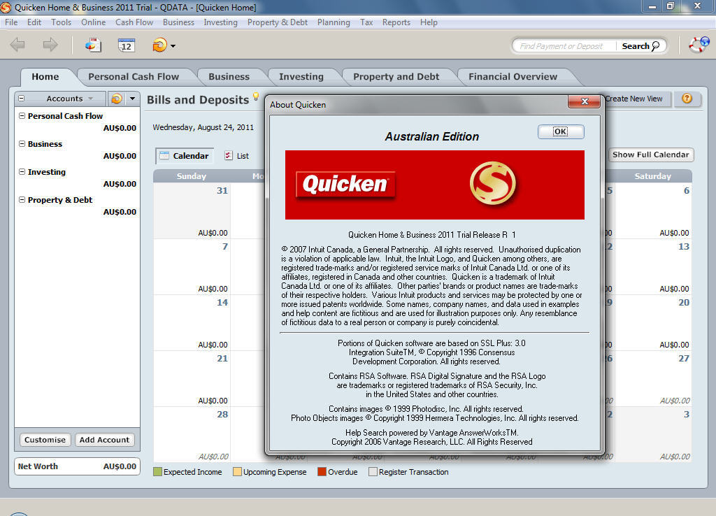 quicken home and business 2009 free trial