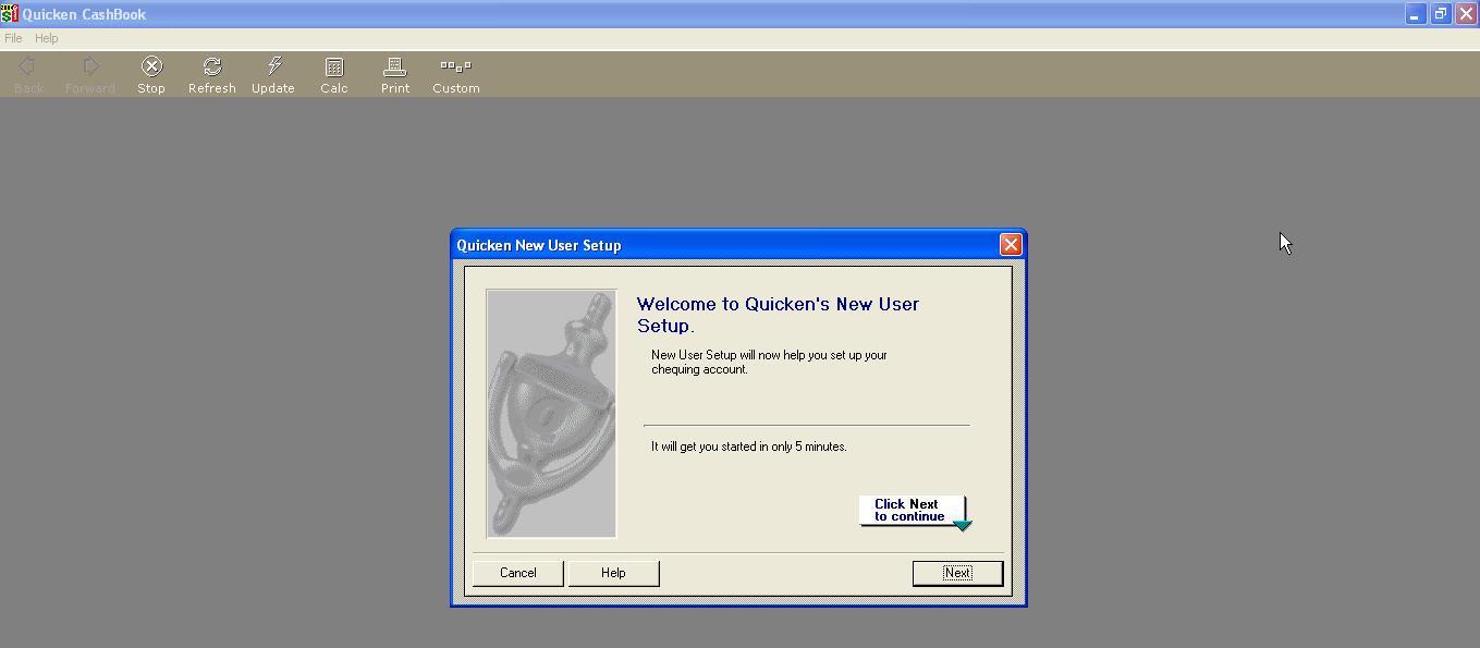 quicken 2004 cashbook