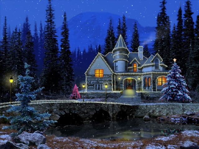 3d Christmas Cottage Screen Saver 1 0 Download Free Trial