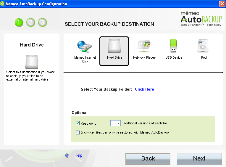 memeo instant backup windows 10