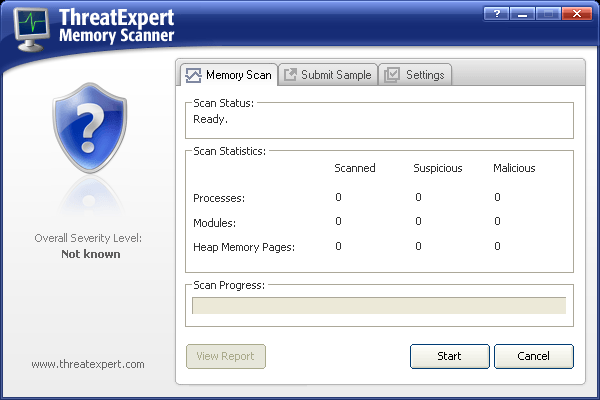 Threatexpert memory scanner