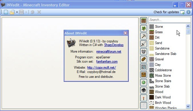 universal minecraft editor tutorial inventory editing