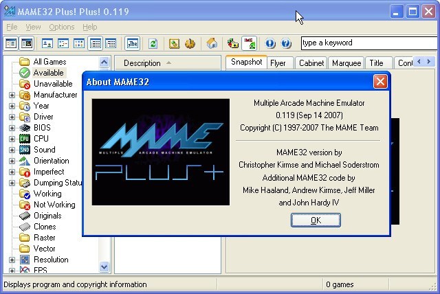 mame32 emulator latest version