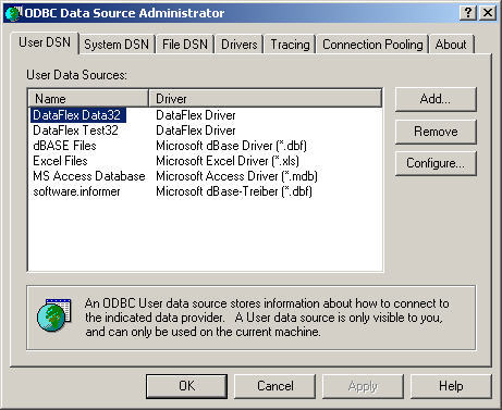 microsoft dbase driver dbf download