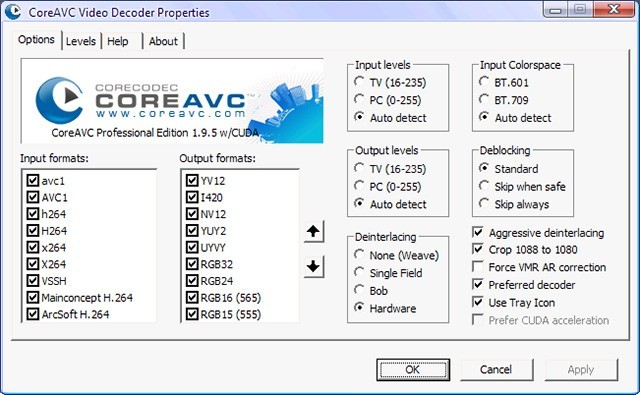 coreavc professional edition 1.9.5