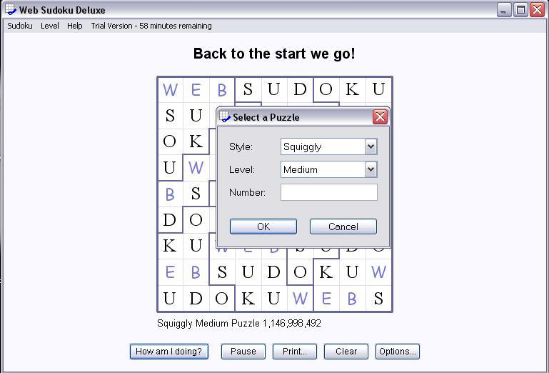 Web Sudoku Deluxe - Downloadable Sudoku for Windows