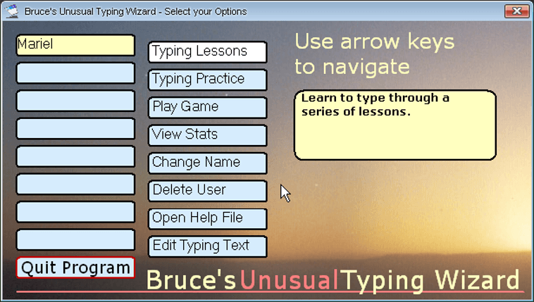 bruce typing tutor free download
