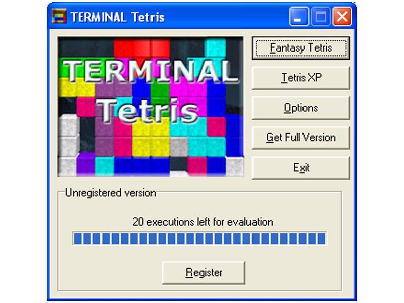 TERMINAL Tetris Download - Excellent remake of the original