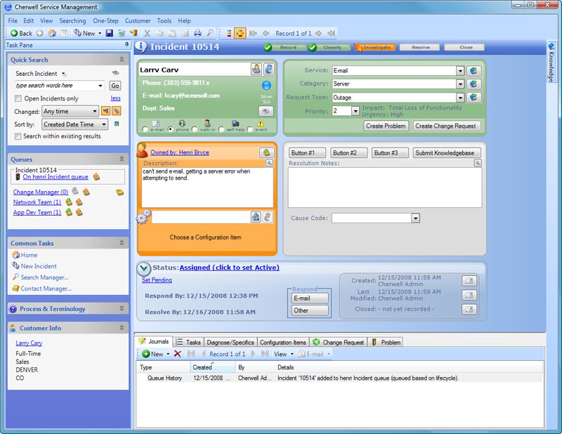 Cherwell Service Management Download Provides A Easy Way To