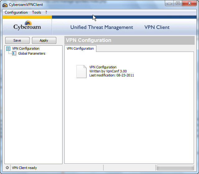 how to configure cyberoam ssl vpn client