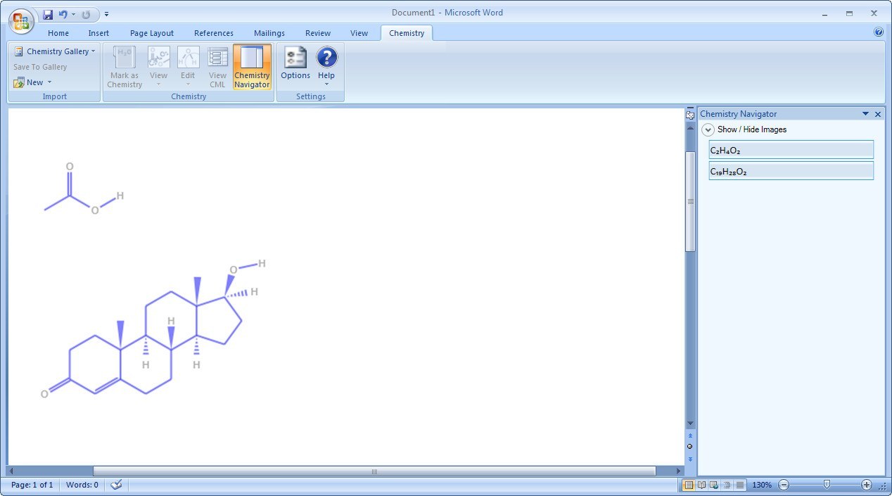 chemistry add in for word mac