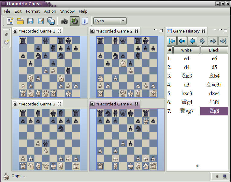 Haundrix Chess - A free chess playing program and PGN viewer.