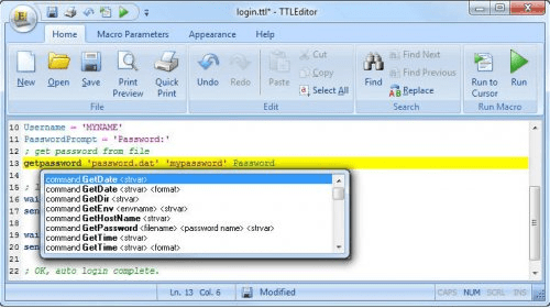 Tera Term Macro Concatenate String