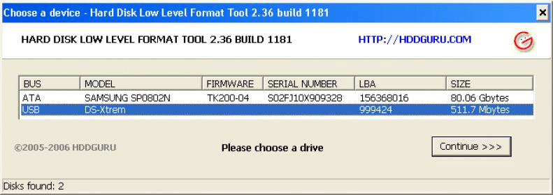 hdd low level format tool 4.40
