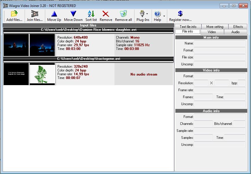 wiagra video joiner free download