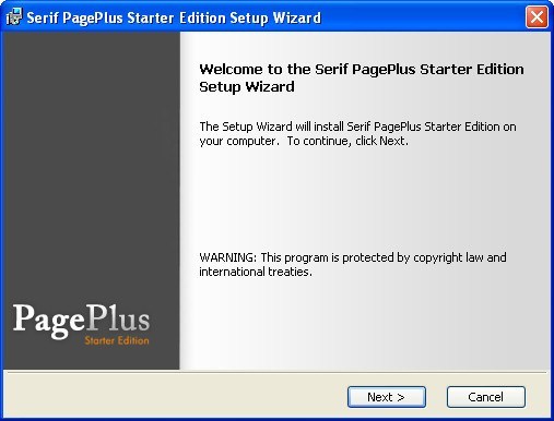 Serif pageplus starter edition x4