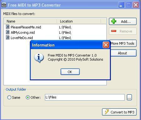 batch convert midi to mp3 freeware