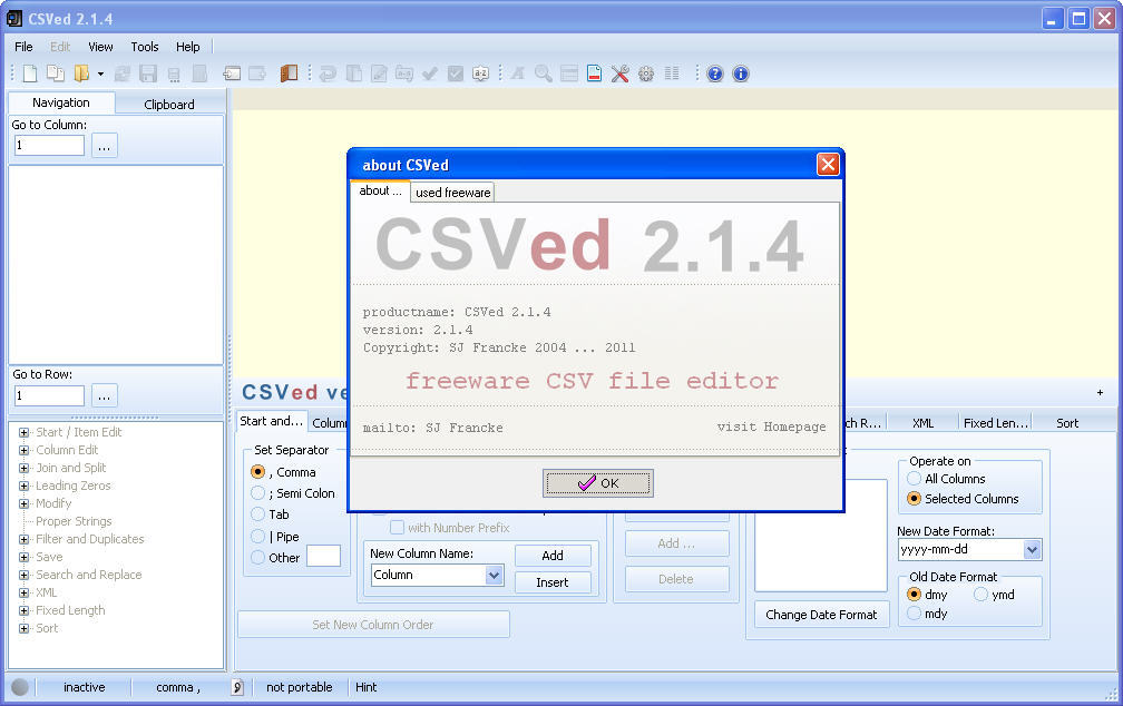 csv2ofx 1.0.1.3 download