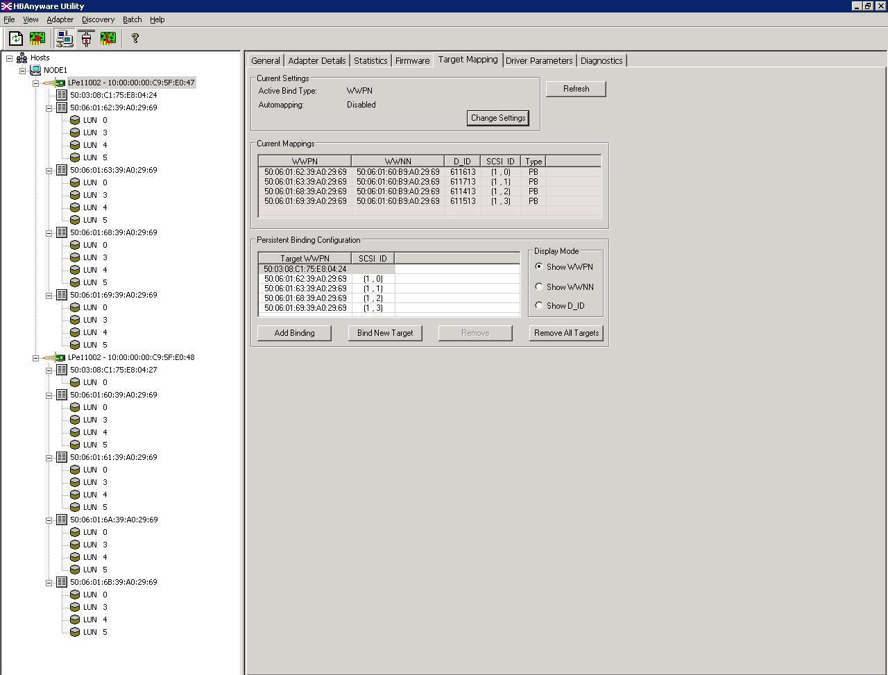 emulex hbanyware cli