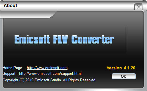 emicsoft flv converter for mac