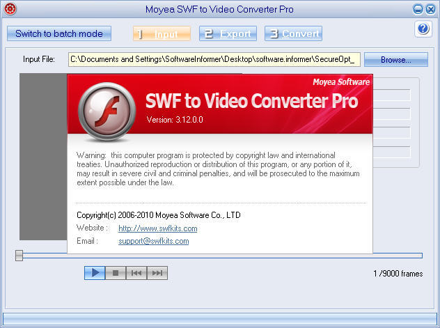 swf to video converter serial