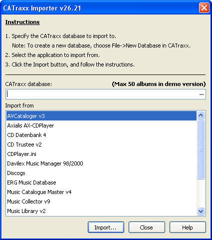 Windows 10 CATraxx Importer full