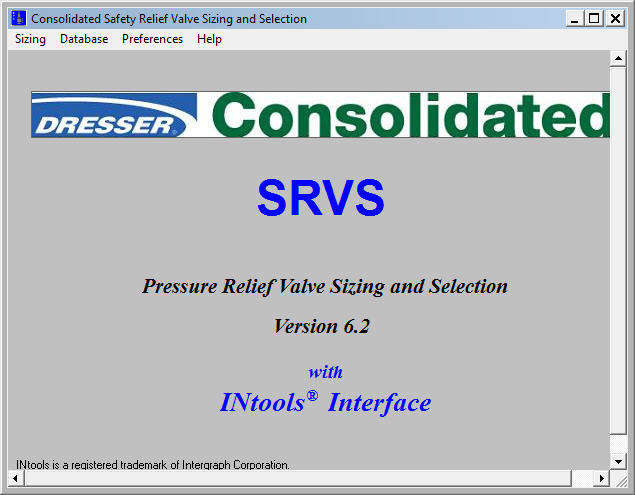 dresser consolidated psv sizing software