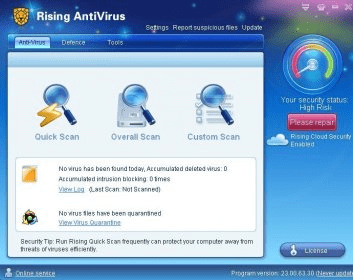 Rising Antivirus Download It protects your PC against 