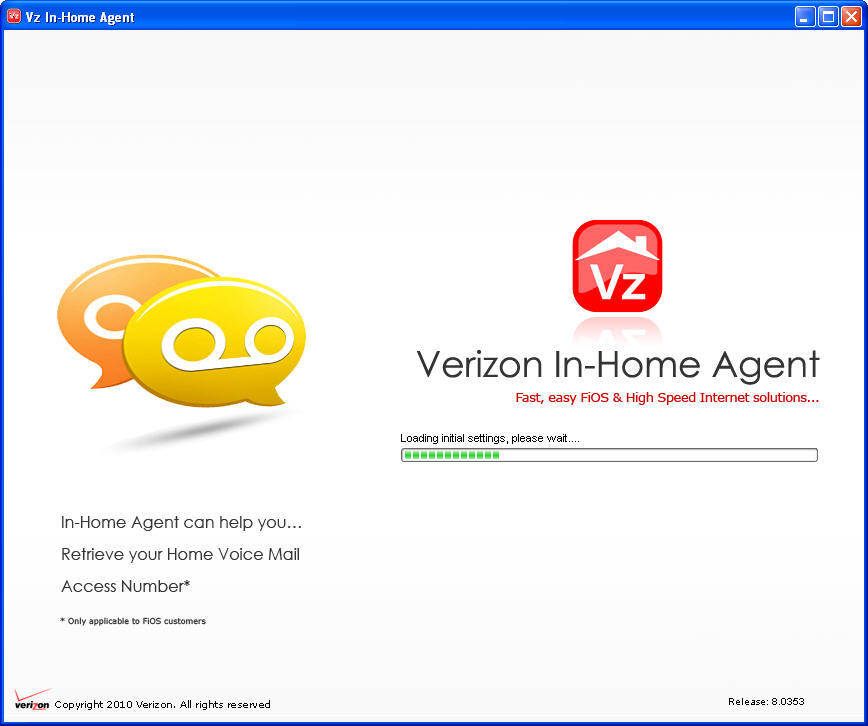 verizon in home agent script error